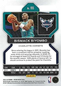 2021-22 Panini Prizm #195 Bismack Biyombo Back