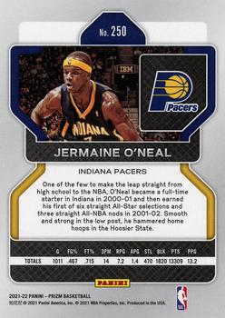 2021-22 Panini Prizm #250 Jermaine O'Neal Back