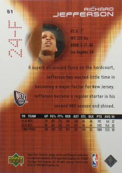 2003-04 Upper Deck Hardcourt #51 Richard Jefferson Back