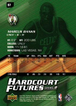 2003-04 Upper Deck Hardcourt #97 Marcus Banks Back