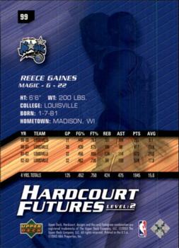 2003-04 Upper Deck Hardcourt #99 Reece Gaines Back