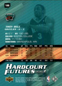 2003-04 Upper Deck Hardcourt #100 Troy Bell Back