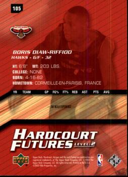 2003-04 Upper Deck Hardcourt #105 Boris Diaw Back