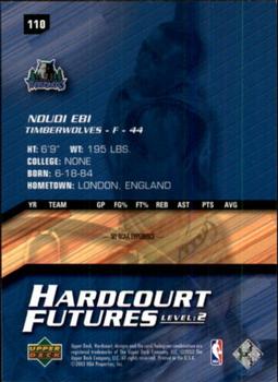 2003-04 Upper Deck Hardcourt #110 Ndudi Ebi Back