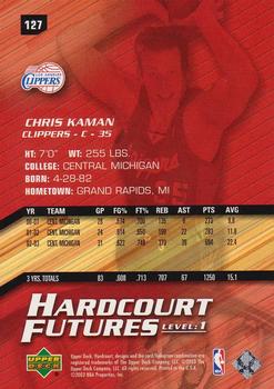2003-04 Upper Deck Hardcourt #127 Chris Kaman Back