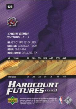 2003-04 Upper Deck Hardcourt #129 Chris Bosh Back