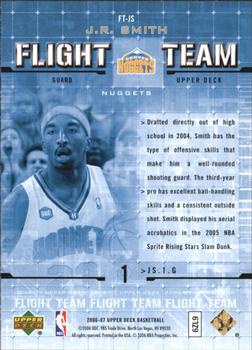 2006-07 Upper Deck - Flight Team #FT-JS J.R. Smith Back