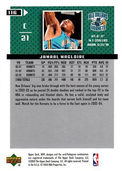 2003-04 Upper Deck MVP #116 Jamaal Magloire Back