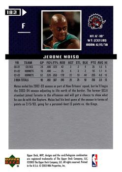 2003-04 Upper Deck MVP #182 Jerome Moiso Back