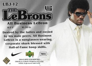 2006-07 Upper Deck - The LeBrons Hot Pack #LBJ-12 LeBron James Back