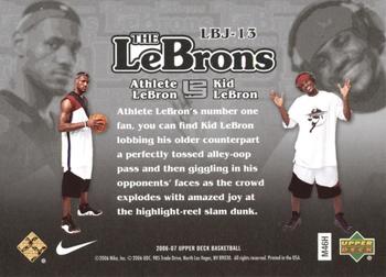 2006-07 Upper Deck - The LeBrons Hot Pack #LBJ-13 LeBron James Back