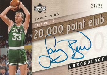 2006-07 Upper Deck Chronology - 20,000 Point Club #20K-LB Larry Bird Front