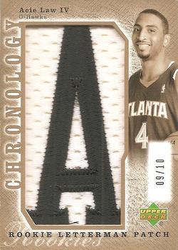 2006-07 Upper Deck Chronology - 2007-08 Rookie Draft Redemptions Gold #LMA-257 Acie Law IV Front