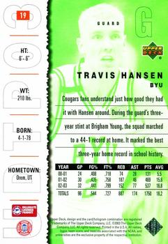 2003 UD Top Prospects #19 Travis Hansen Back