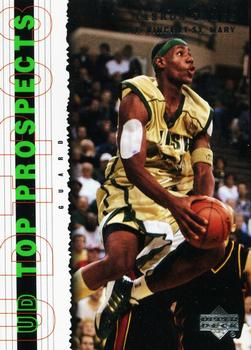 2003 UD Top Prospects #3 LeBron James Front