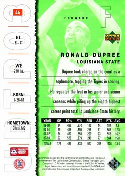 2003 UD Top Prospects #44 Ronald Dupree Back