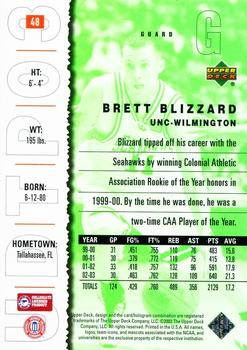 2003 UD Top Prospects #48 Brett Blizzard Back