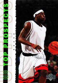 2003 UD Top Prospects #55 LeBron James Front