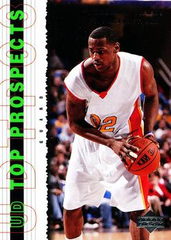 2003 UD Top Prospects #60 LeBron James Front