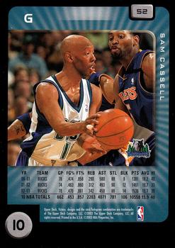 2003-04 Upper Deck Victory #52 Sam Cassell Back