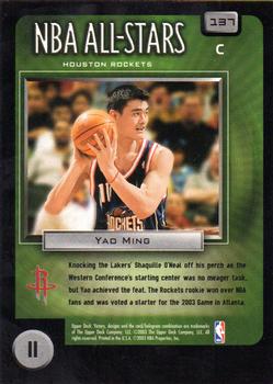 2003-04 Upper Deck Victory #137 Yao Ming Back