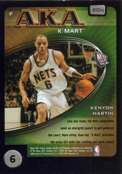 2003-04 Upper Deck Victory #204 Kenyon Martin Back