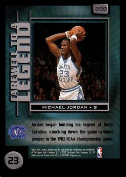 2003-04 Upper Deck Victory #228 Michael Jordan Back