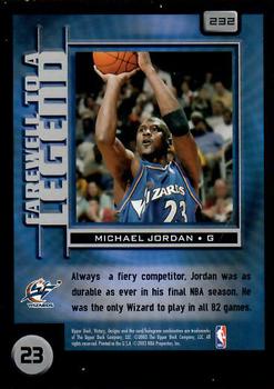 2003-04 Upper Deck Victory #232 Michael Jordan Back