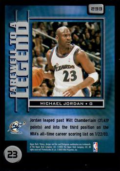 2003-04 Upper Deck Victory #233 Michael Jordan Back