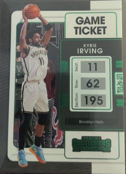 2021-22 Panini Contenders - Game Ticket Green #74 Kyrie Irving Front
