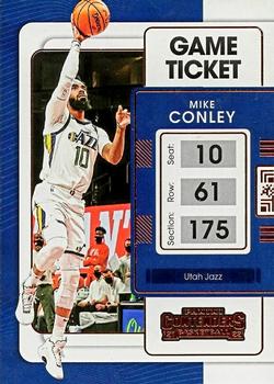 2021-22 Panini Contenders - Game Ticket Bronze #51 Mike Conley Front