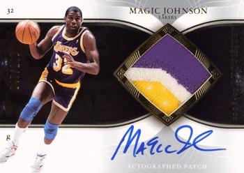 2006-07 Upper Deck Exquisite Collection - Autographed Patches #AP-MA Magic Johnson Front