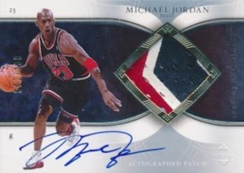 2006-07 Upper Deck Exquisite Collection - Autographed Patches #AP-MJ Michael Jordan Front
