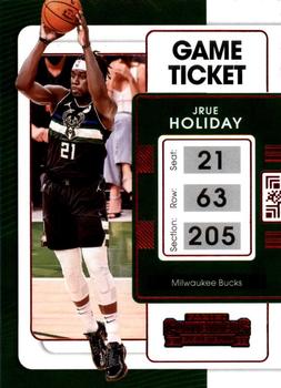 2021-22 Panini Contenders - Game Ticket Red #63 Jrue Holiday Front