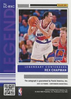 2021-22 Panini Contenders - Legendary Contenders Autographs #LC-RXC Rex Chapman Back