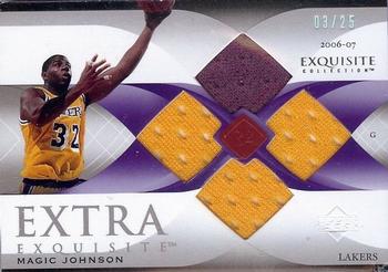 2006-07 Upper Deck Exquisite Collection - Extra Exquisite #EE-MA Magic Johnson Front