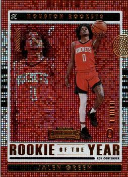 2021-22 Panini Contenders - Rookie of the Year Contenders #2 Jalen Green Front