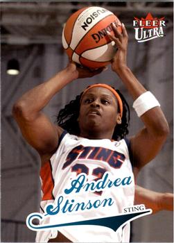 2004 Ultra WNBA #18 Andrea Stinson Front