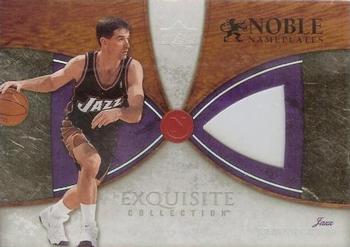2006-07 Upper Deck Exquisite Collection - Noble Nameplates #NN-ST John Stockton Front