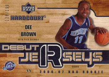 2006-07 Upper Deck Hardcourt - Debut Jerseys #DJ-DB Dee Brown Front