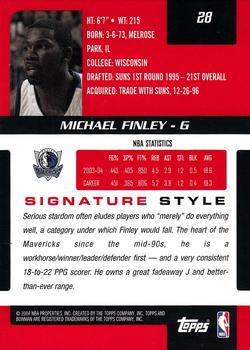 2004-05 Bowman Signature #28 Michael Finley Back