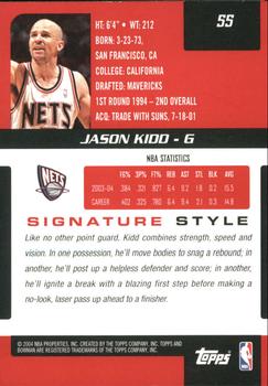 2004-05 Bowman Signature #55 Jason Kidd Back
