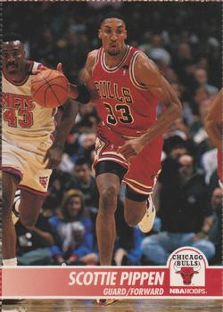 1994 Hoops Chicago Bulls Team Night Sheet SGA #NNO Scottie Pippen Front