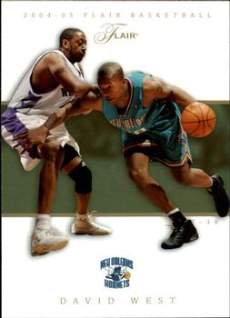 2004-05 Flair #19 David West Front