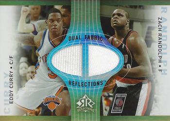 2006-07 Upper Deck Reflections - Dual Fabric Reflections Gold #DR-CR Eddy Curry / Zach Randolph Front