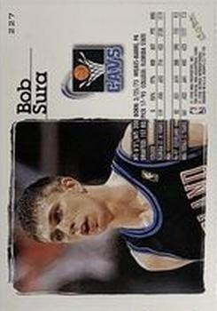 1997-98 Hoops Cleveland Cavaliers Team Night Sheet SGA #227 Bob Sura Back
