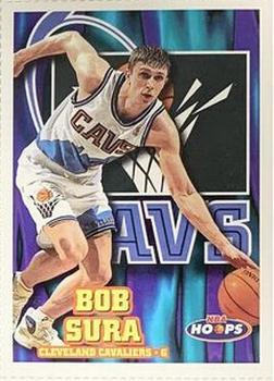 1997-98 Hoops Cleveland Cavaliers Team Night Sheet SGA #227 Bob Sura Front
