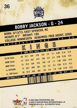 2004-05 Fleer Authentix #36 Bobby Jackson Back
