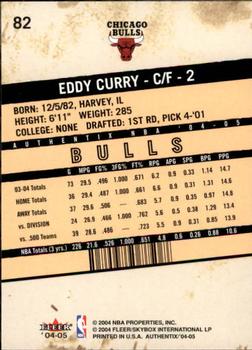 2004-05 Fleer Authentix #82 Eddy Curry Back