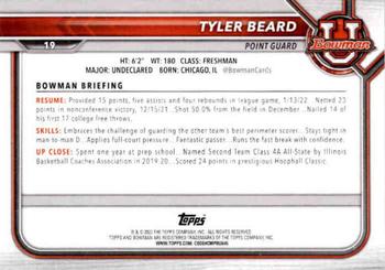 2021-22 Bowman University #19 Tyler Beard Back